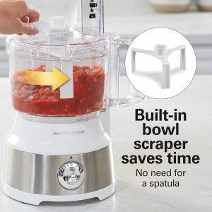 Hamilton Beach Food Processor & Vegetable Chopper for Slicing, Shredding, Mincing, an...