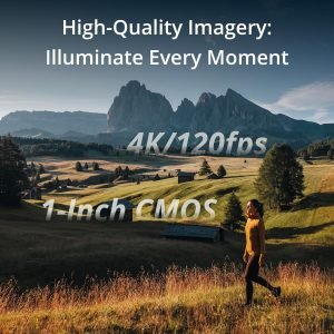 DJI Osmo Pocket 3, Vlogging Cameras with 1” CMOS & 4K/120fps Vlog Camera, 3-Axis Stabilization, Fast Focusing, Face/Object Tracking, Digital Vlogging Camera for YouTube