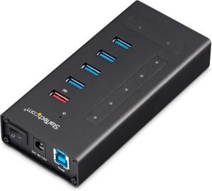 StarTech.com 7 Port USB C Hub – USB Type-C to 2x USB-C/5x USB-A – Commercial Metal USB 3.0 – SuperSpeed USB 3.0 (5Gbps) – BC 1.2 Fast Charge – 5 x usb-a, 2 x usb-c (HB30C5A2CST)