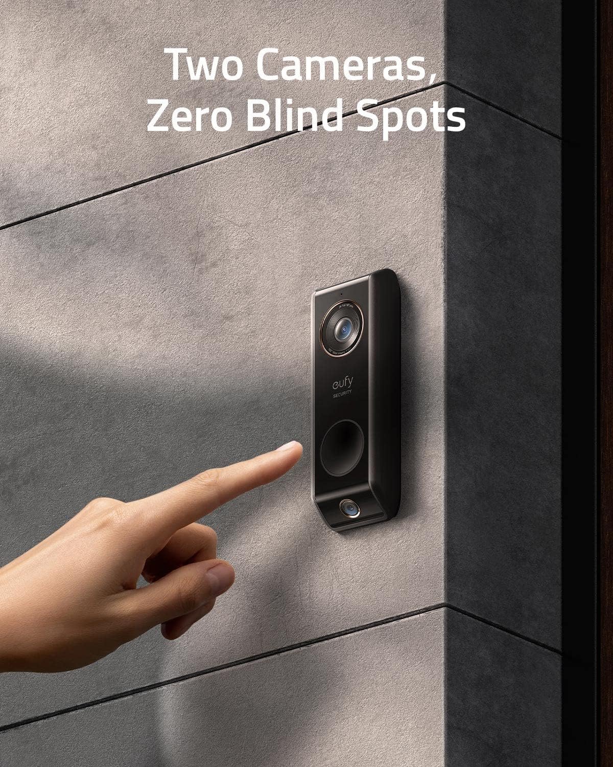 eufy Security Video Doorbell (Wired) S330 with Chime, Dual Cam, Delivery Guard, Security Camera, 2K with HDR, No Monthly Fee, 16-24V, 30VA, homebase NOT Supported, Motion Only Alert - Image 2