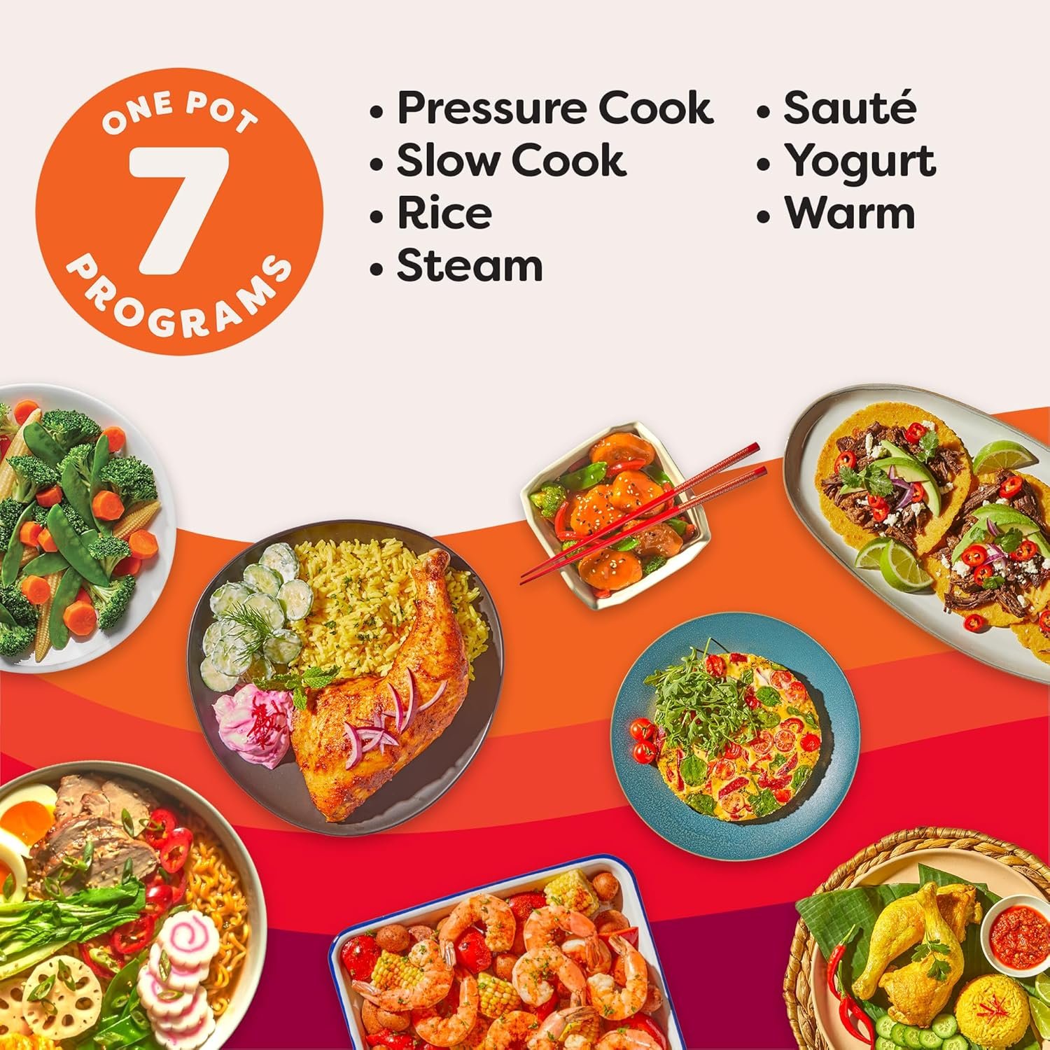 Instant Pot Duo 7-in-1 Electric Pressure Cooker, Slow Cooker, Rice, Steamer, Sauté, Yogurt Maker, Warmer & Sterilizer, Includes App With Over 800 Recipes, Stainless Steel, 6 Quart - Image 3