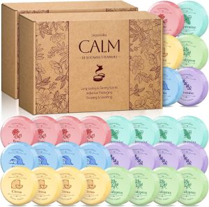 Shower Steamers 60 PCS with Individually Wrapped, Shower Bombs for Women with 6 Rich Scent...