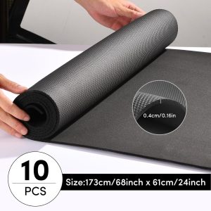 10 Pack Yoga Mats Bulk, 68” x 24” x 4mm Thick Black Yoga Mats for Kids and Adu...