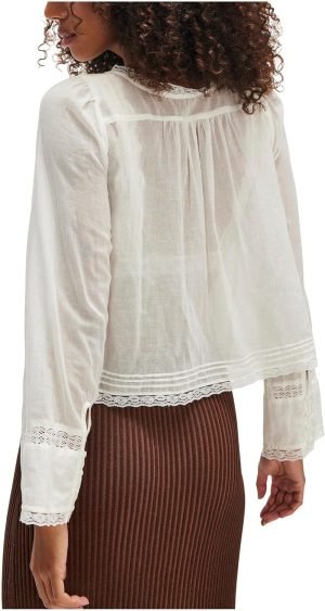 Free People Womens Forevermore Long Sleeve Top