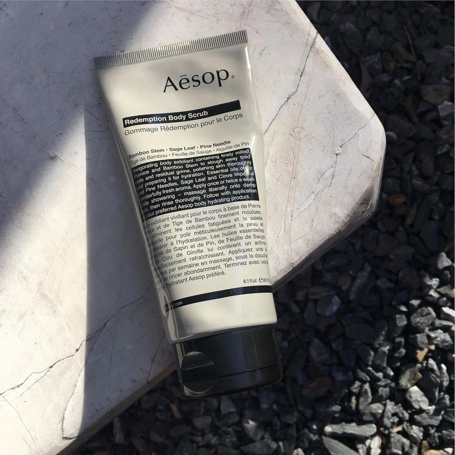 Aesop Redemption Body Scrub | Finely Milled Pumice and Aromatic Botanicals to Polish the Skin | 6.5oz / 180mL - Image 5