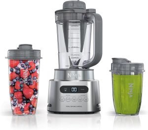 Ninja SS151 TWISTi Blender DUO, High-Speed 1600 WP Smoothie Maker & Nutrient Extracto...
