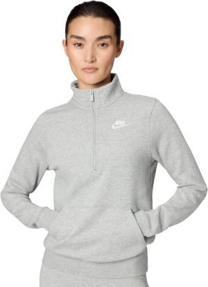 Nike Women’s Sportswear Club Fleece 1/2-Zip Sweatshirt