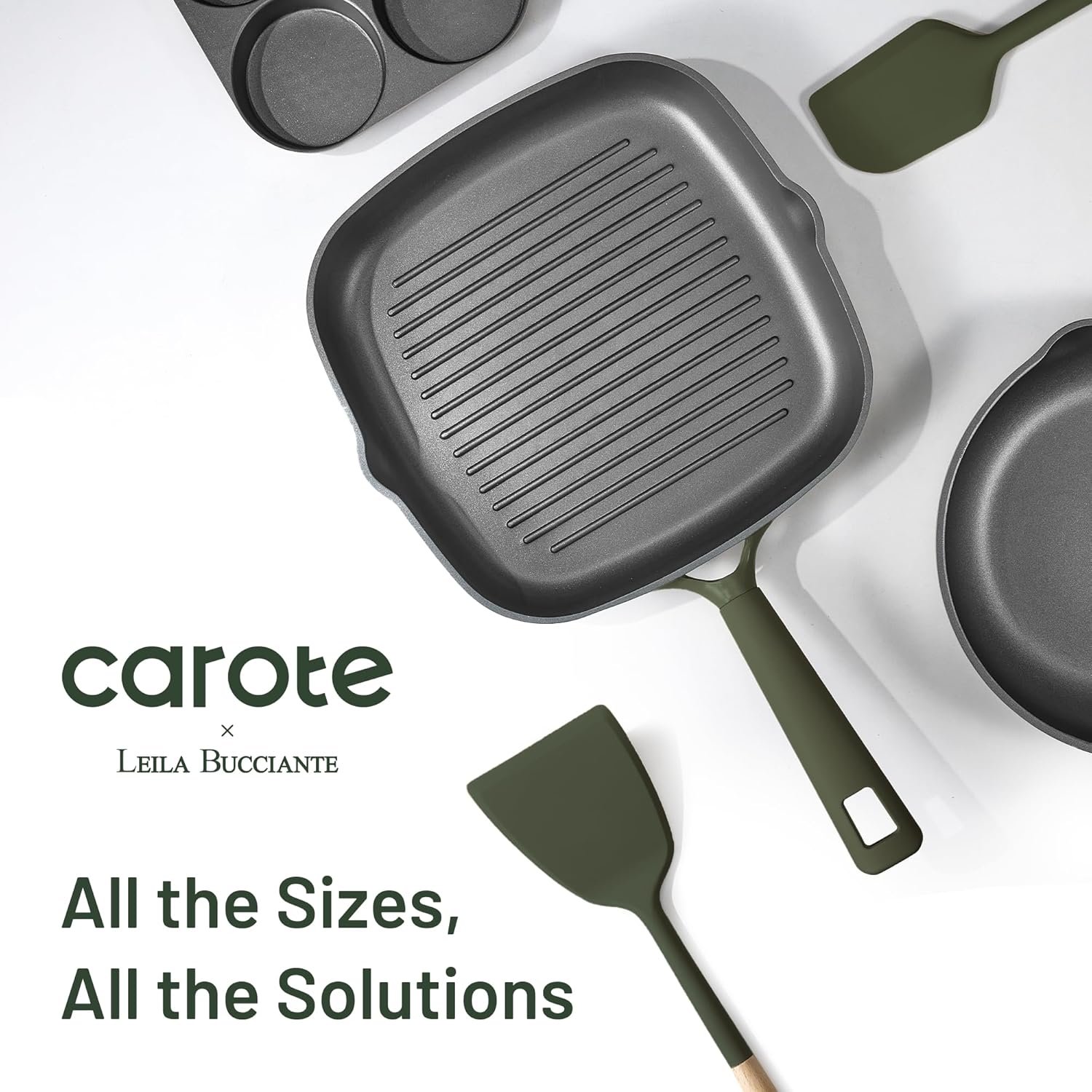 CAROTE 31PCS Pots and Pans Set, Nonstick Cookware Set Kitchen Non Stick Induction Cookware Non-toxic Granite Cooking set - Image 6