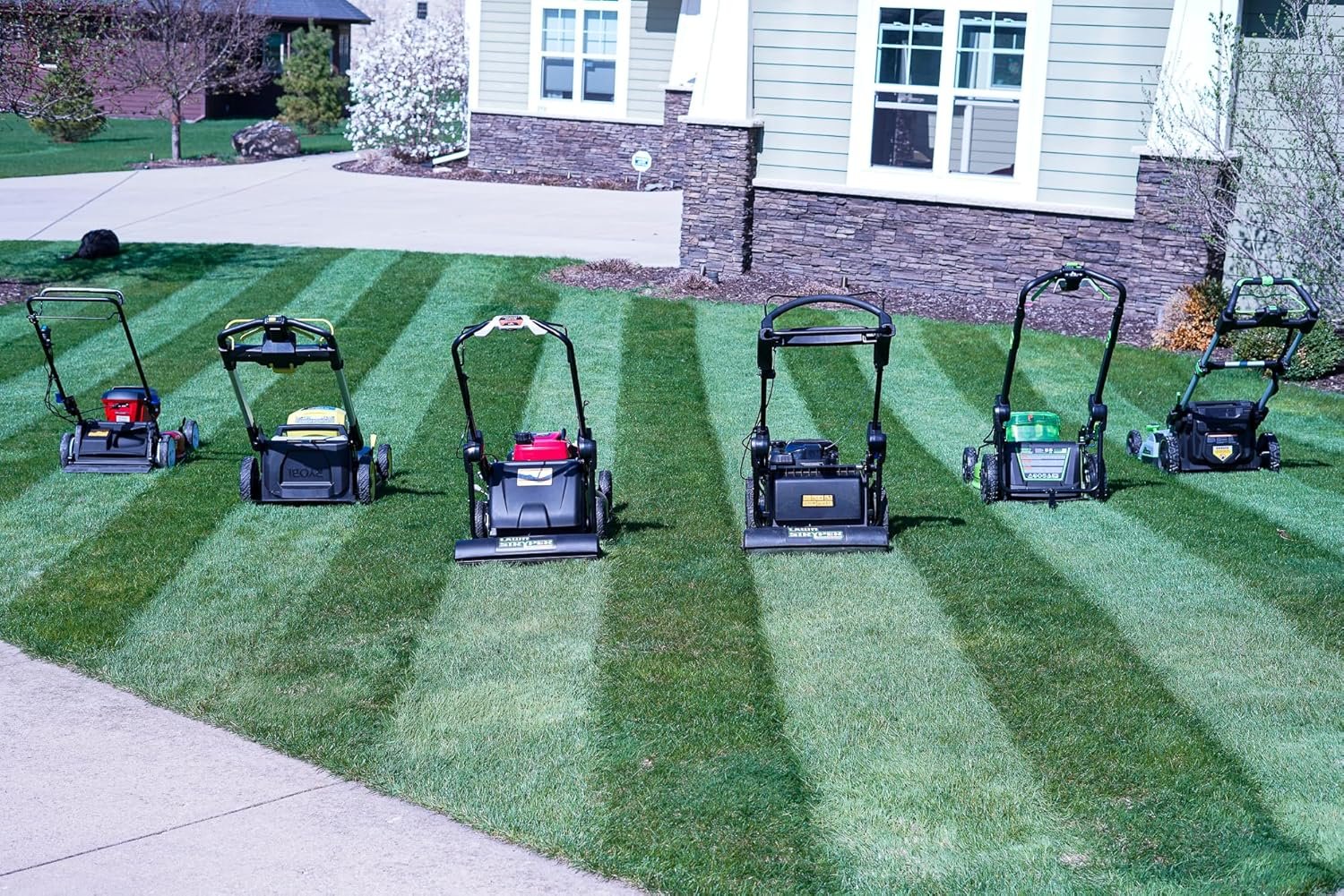 Lawn Striping System – UNIVERSAL FIT - Works with Most 20”-22” Gas & Battery Residential Walk-Behind Mowers (Mounting Brackets for over 40 Major Brands Included in Box – See List Below) - Image 6