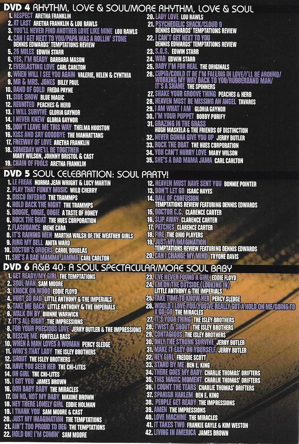 My Music Presents Superstars of 70s Soul 6-DVD set - Image 3