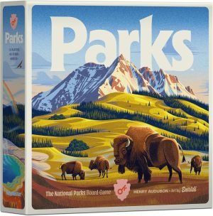 Keymaster Games Parks (2nd Edition) | Base Camp | Beautiful Strategy Game for Families, Adults, Kids or Solo | Explore Nature and The Outdoors by Hiking The US National Parks | Ages 10+ | 1-5 Players