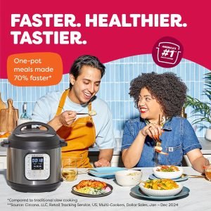 Instant Pot Duo 7-in-1 Electric Pressure Cooker, Slow Cooker, Rice, Steamer, Sauté, Yogur...