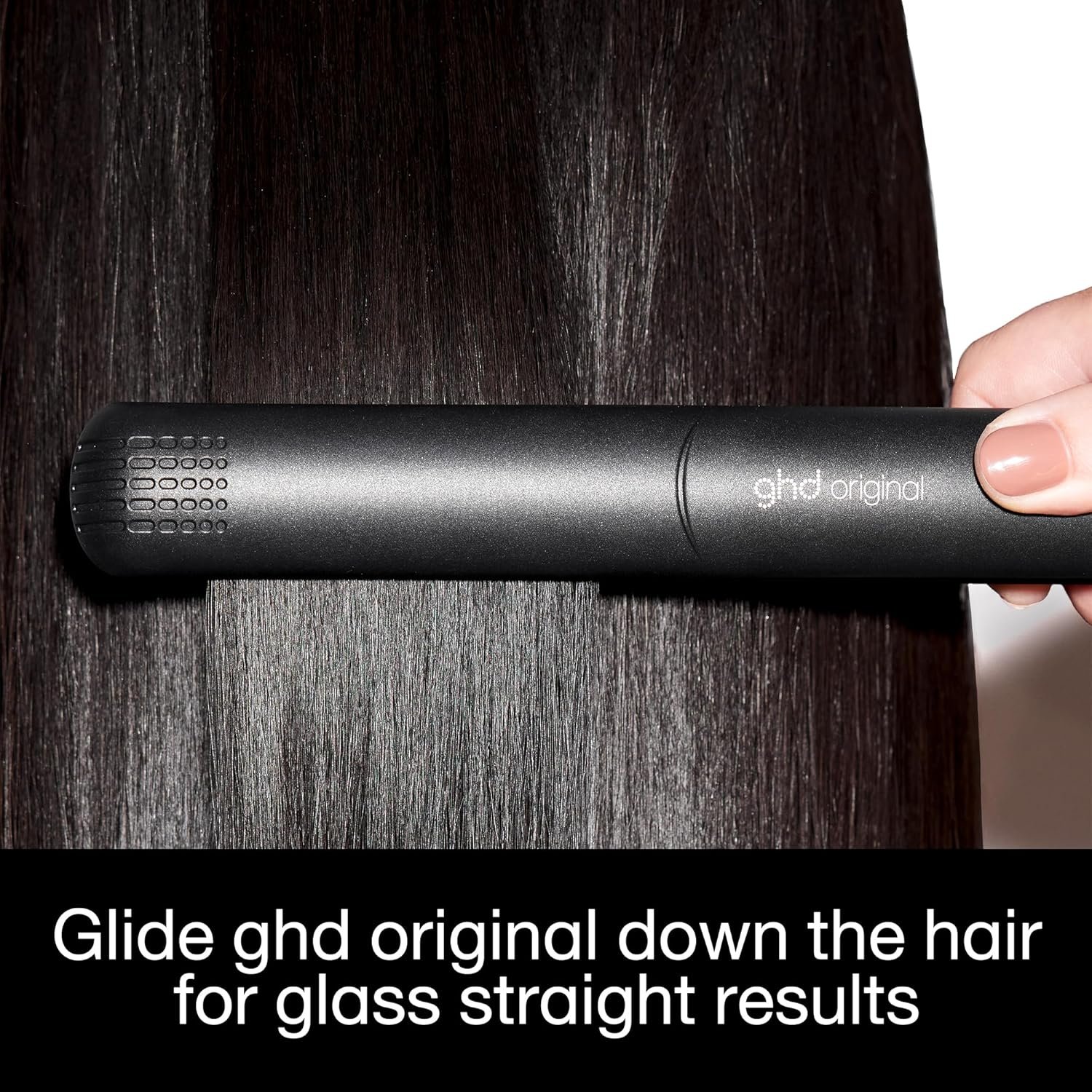 ghd Original Styler - 1” Flat Iron Hair Straightener with Ceramic Heat Technology, 365ºF Safe Styling Temperature, Smooth Gloss Plates, Fast Heat-Up and Auto Sleep Mode - Black - Image 4