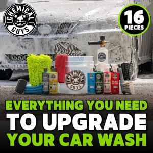 Chemical Guys 16-Piece Arsenal Builder Car Wash Kit with Foam Cannon, Bucket, and 6 x 16 o...