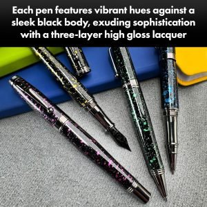 Monteverde USA Invincia Vega Ballpoint Pen – Starlight Green, Multicolor Plated Finish, Eye-Catching Writing Instrument