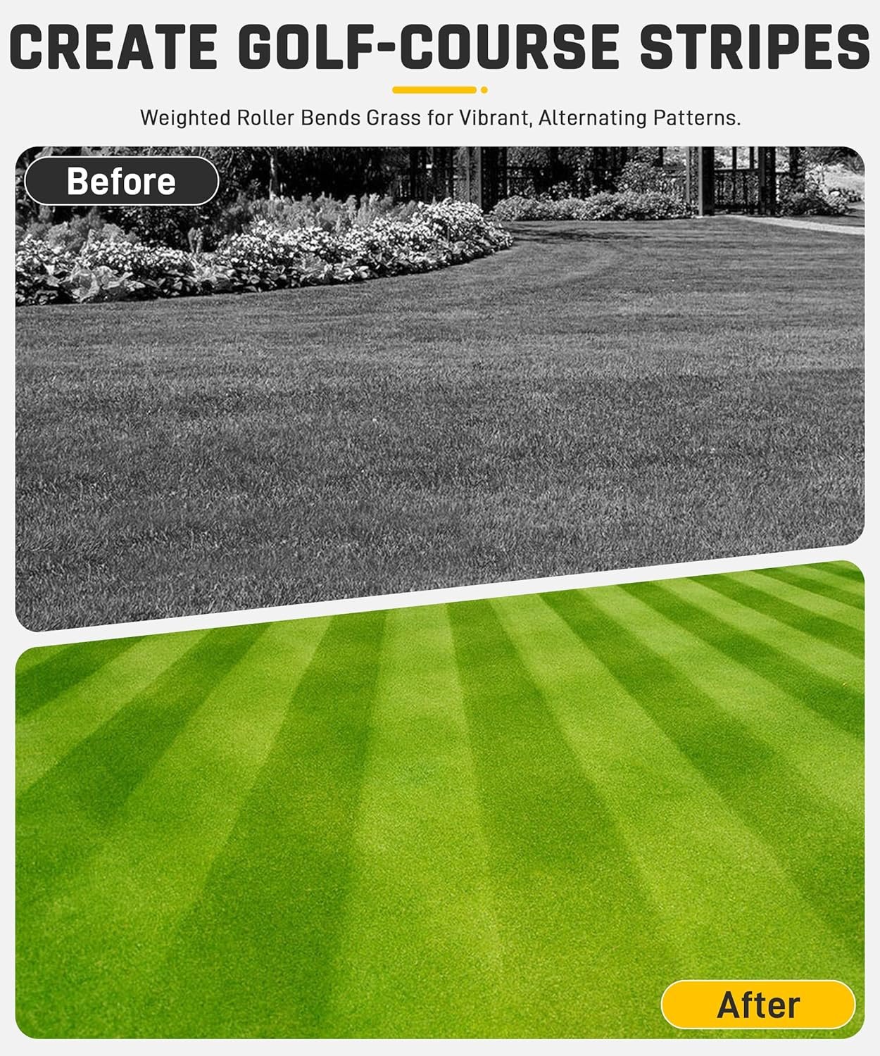 Wyckoff 19A70059OEM Lawn Striping Kit for 50"/54"/60" Deck Zero-Turn Mowers, Compatible with Cub Cadet ZT1/ZT2/ZT3, Troy-Bilt Mustang Z Series & More, Professional Grass Roller System - Image 3