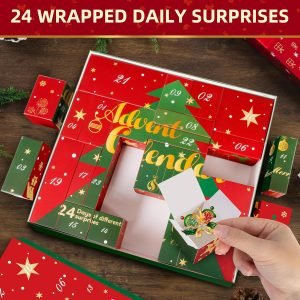 Skincare Advent Calendar 2025 for Adult Women – 24 Days of Beauty, Bath and Body Gift Set with Lotions, Scrub, Bath Bombs – Christmas Gift Basket for Girlfriend, Wife, Mom, Teen Girls