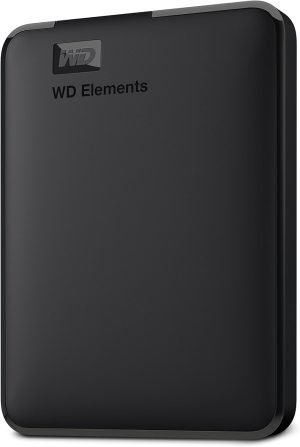 WD 6TB Elements Portable External Hard Drive for Windows, USB 3.2 Gen 1/USB 3.0 for PC & Mac, Plug and Play Ready – WDBHJS0060BBK-WESN