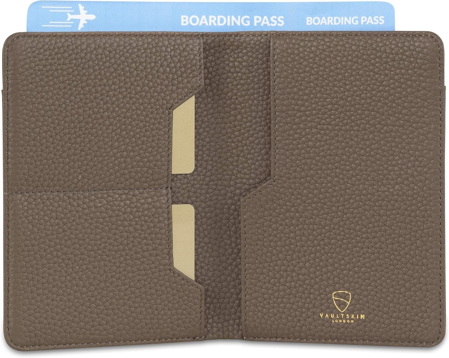 Vaultskin Leather Passport Holder, Slim RFID Blocking Travel Wallet for Men and Women, Fits Passport, Credit Cards, ID, Cash, Passport Cover Ideal Travel Accessories with Gift Box (Kensington) - Image 2