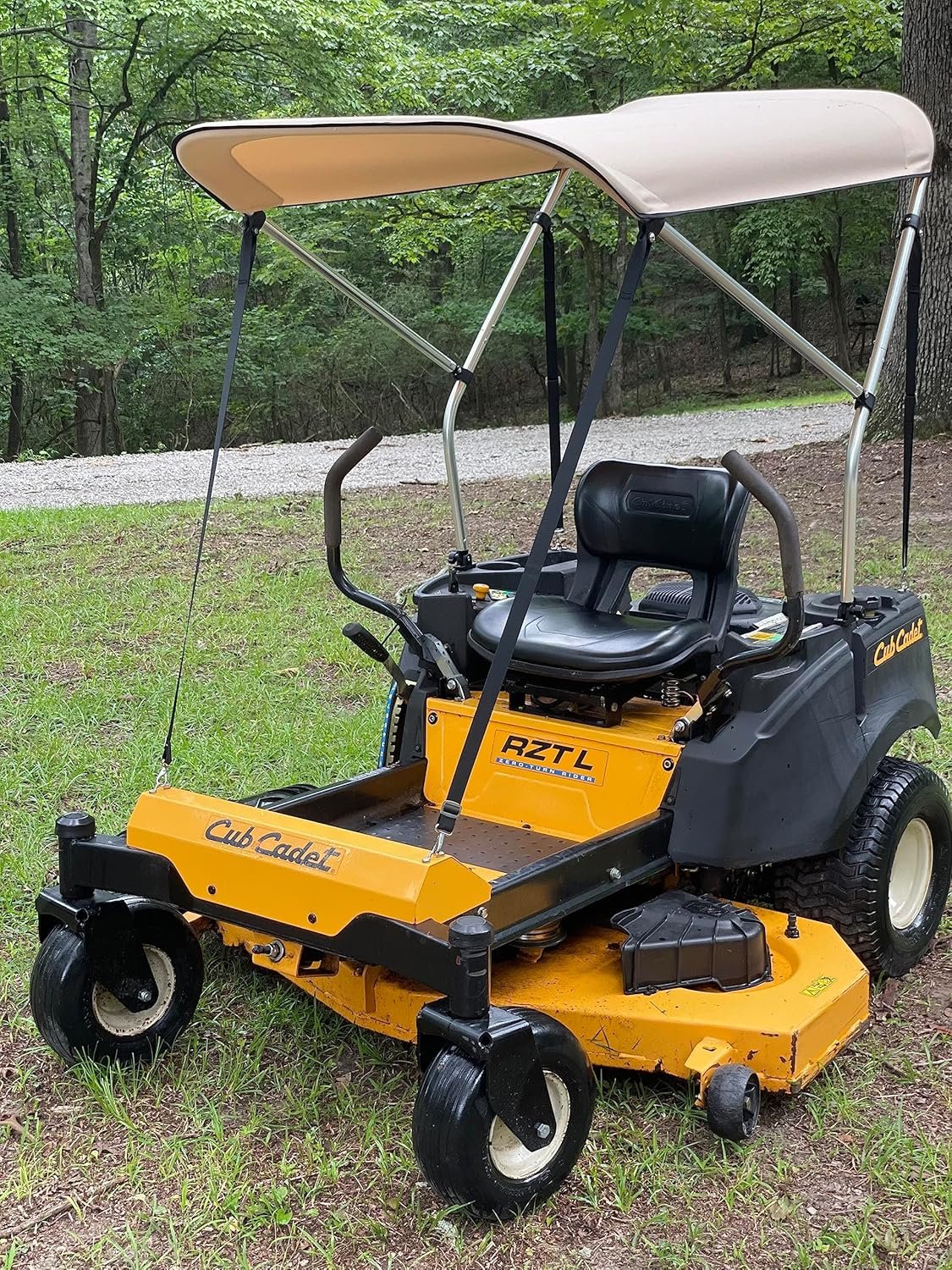 Sun Shade Canopy for Zero Turn Lawn Mower - Fits John Deere, Kubota, Cub Cadet, Troy-Bilt & Other Brands - Reduce Heat and Glare with this Umbrella Canopy for your Zero Turn Mower, Patent Pending - Image 4